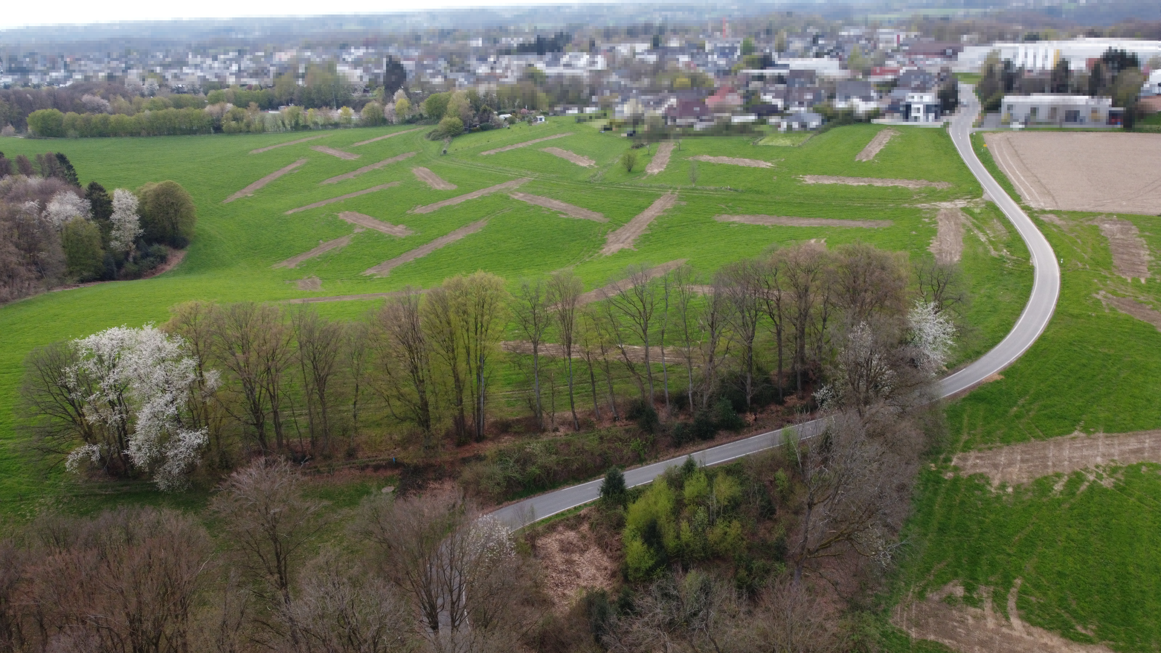 Das Neubaugebiet von oben